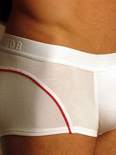 Мужские белые трусы хипсы с контрастной красной отделкой  Doreanse Sport Style 1753c02 распродажа